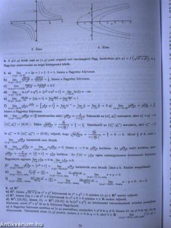 Analízis példatár kidolgozott megoldásokkal