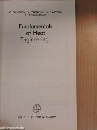 Fundamentals of Heat Engineering