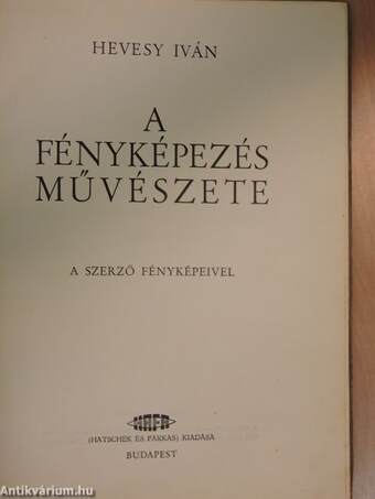 A fényképezés művészete