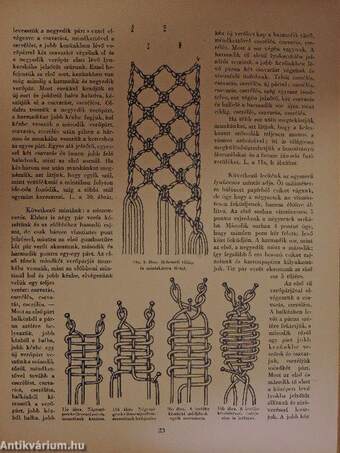 Az Uj Idők kézimunka könyve - Csomózott-, vert- és rececsipkék