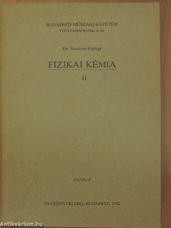 Fizikai kémia II.