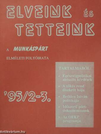 Elveink és Tetteink 1995/2-3.