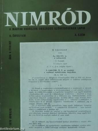 Nimród 1970. április