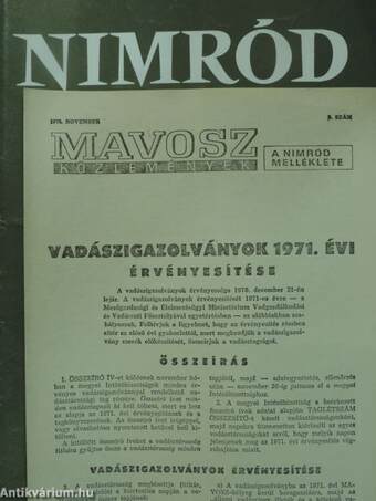 Nimród 1970. november