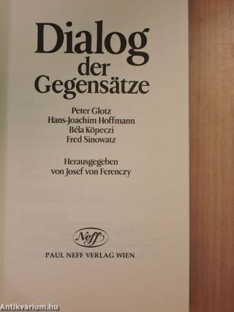 Dialog der Gegensätze