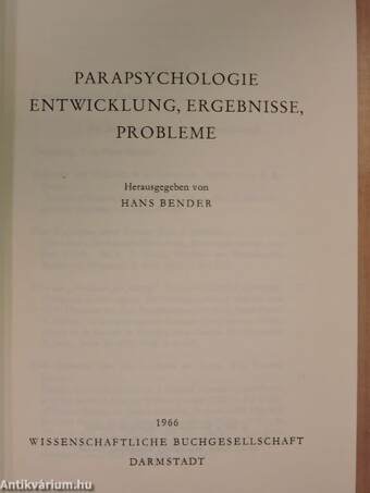 Parapsychologie