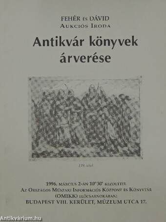 Antikvár könyvek árverése