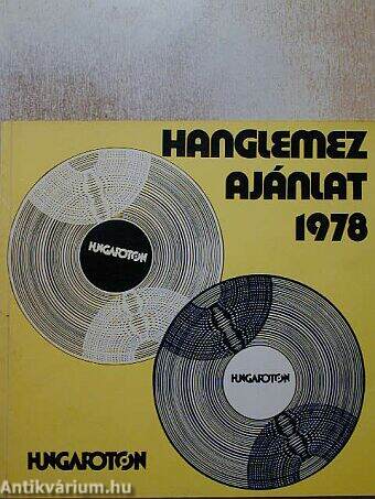 Hungaroton hanglemez ajánlat 1978