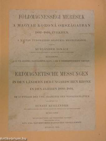 Földmágnességi mérések a magyar korona országaiban 1892-1894. években