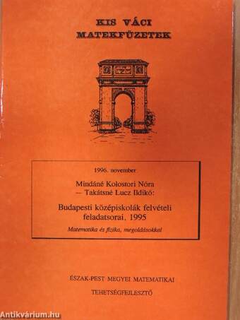 Budapesti középiskolák felvételi feladatsorai, 1995