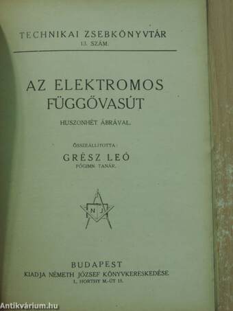 Az elektromos függővasút