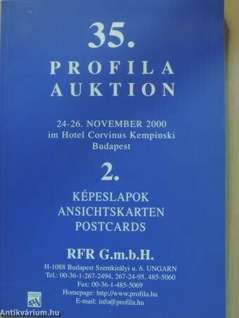 Profila Auktion 35./2. - Képeslapok