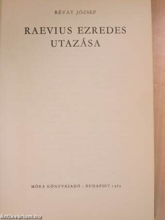 Raevius ezredes utazása