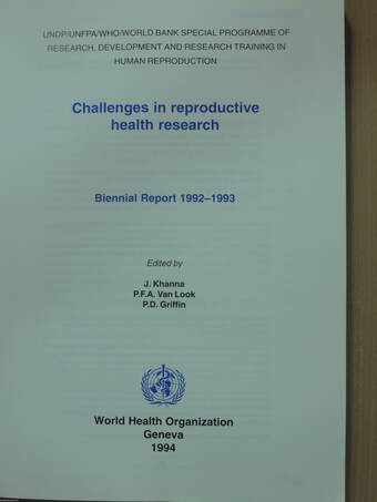 Challenges in reproductive health research