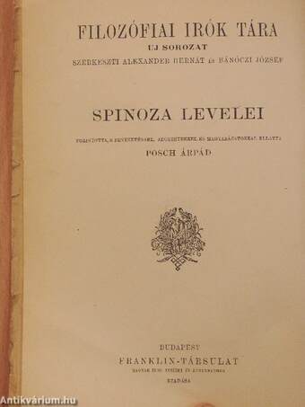 Spinoza levelei