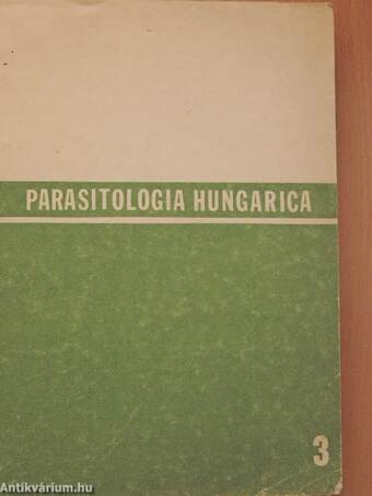 Parasitologia Hungarica 1970/3.