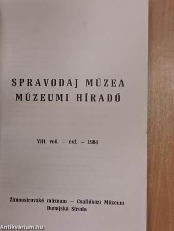 Múzeumi Híradó 1984.