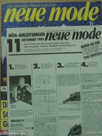 Neue Mode November 1989