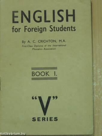 English for Foreign Students I.