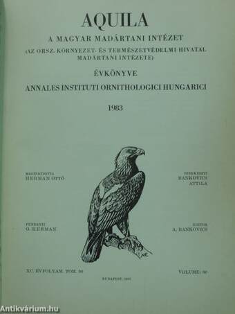 Aquila - A Magyar Madártani Intézet évkönyve 1983