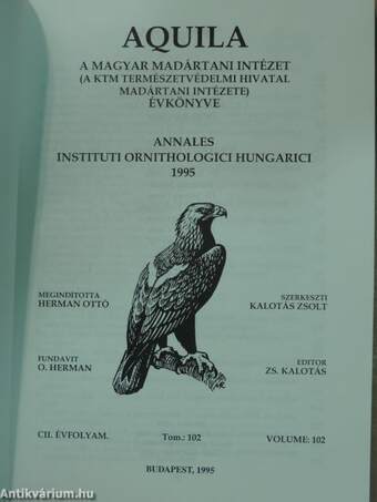 Aquila - A Magyar Madártani Intézet évkönyve 1995