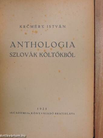 Anthologia szlovák költőkből