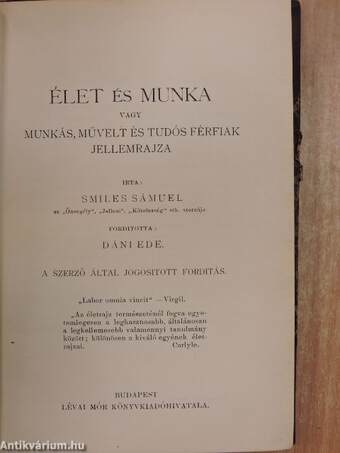 Élet és munka