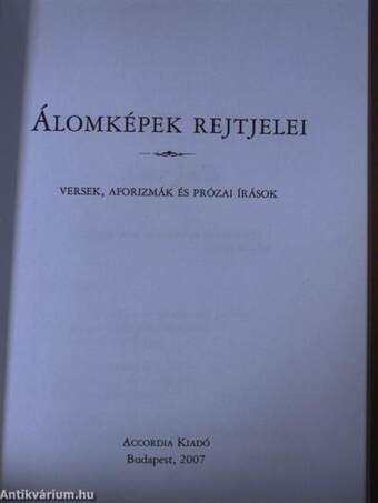 Álomképek rejtjelei