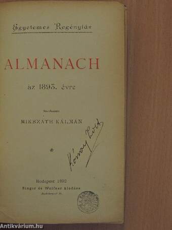 Almanach az 1893. évre