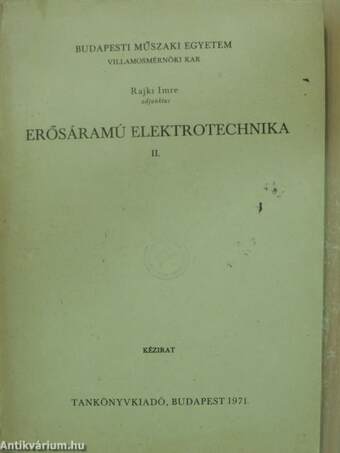 Erősáramú elektrotechnika II.