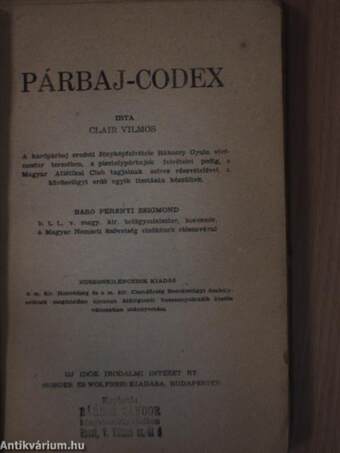 Párbaj-Codex