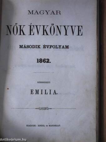 Magyar Nők Évkönyve 1862.