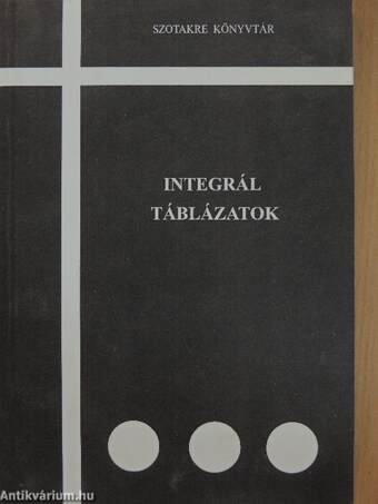 Integrál táblázatok