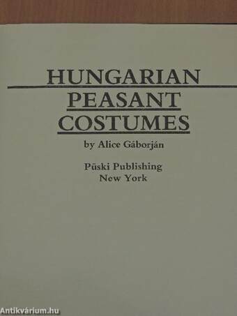 Hungarian peasant costumes