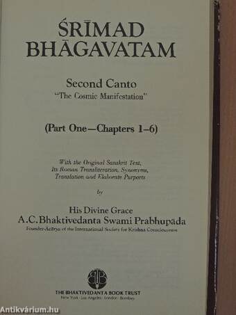 Srímad Bhágavatam - Second Canto Part One