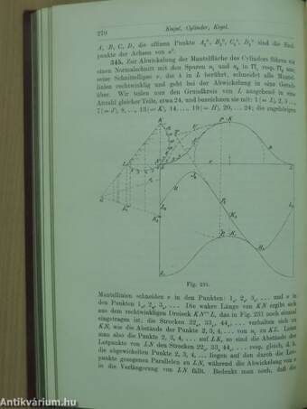 Lehrbuch der Darstellenden Geometrie I-III.