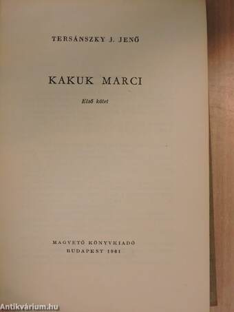 Kakuk Marci I-II.