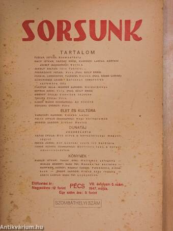 Sorsunk 1947. május