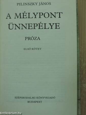 A mélypont ünnepélye 1-2.