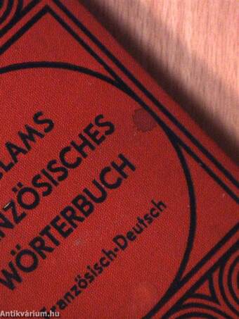 Reclams französisches Wörterbuch 1.