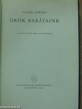 Örök barátaink I-II.