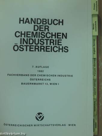 Handbuch der Chemischen Industrie Österreichs