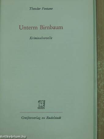 Unterm Birnbaum