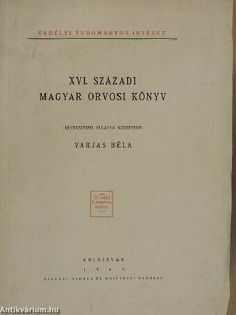 XVI. századi magyar orvosi könyv