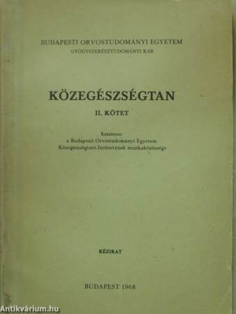 Közegészségtan II.