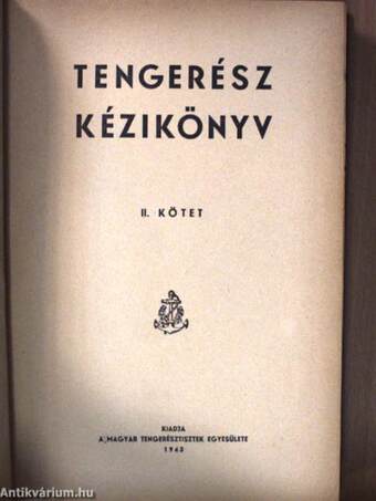 Tengerész kézikönyv I-II.