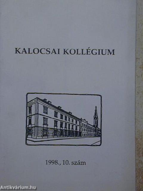 Kalocsai Kollégium 1998/10.