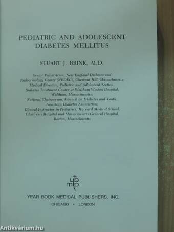 Pediatric and Adolescent Diabetes Mellitus