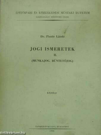 Jogi ismeretek II.