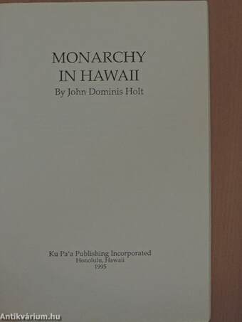 Monarchy in Hawaii